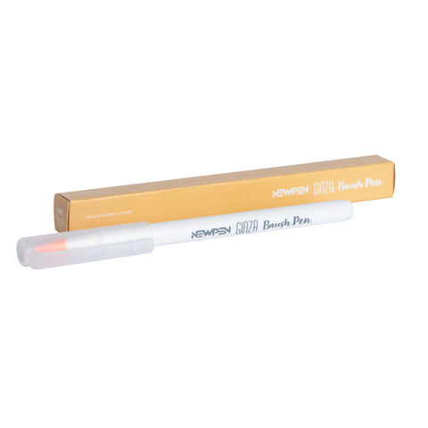 Marcador Ginza Pro Brush Pen Laranja Vulcão Newpen