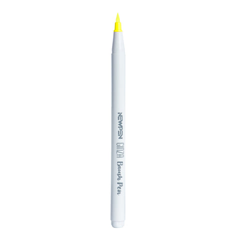 Marcador Ginza Pro Brush Pen Amarelo Claro Newpen