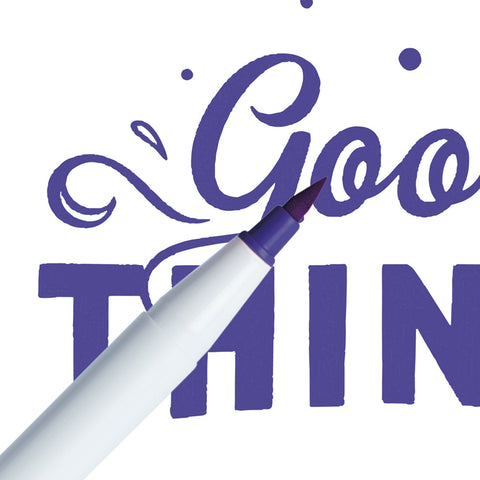 Marcador Ginza Pro Brush Pen Roxo Newpen