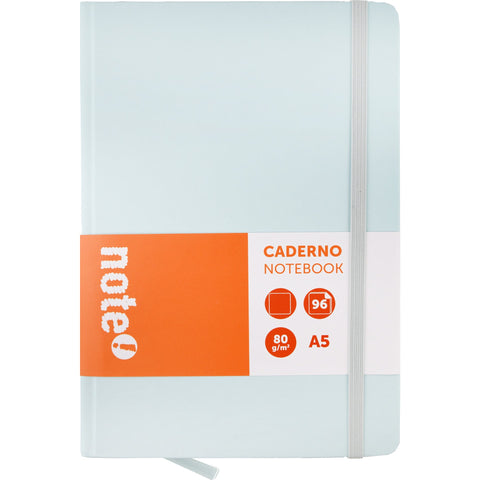 Caderno Agrafado A5 Capa Dura com Elásticos Pastel Liso (várias opções) Note!