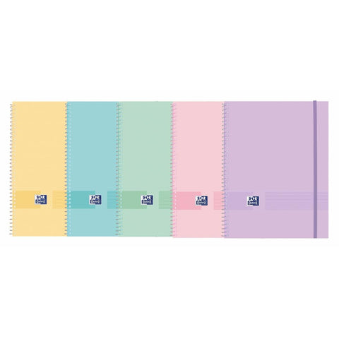 Portefólio Espiral A4 com 20 Bolsas Live & Go Pastel (várias opções) Oxford