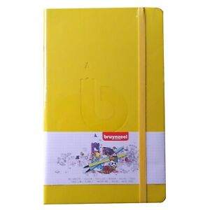 Caderno Agrafado 13X21Cm 120 Folhas 140G Amarelo Bruynzeel