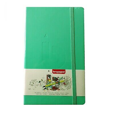 Caderno Agrafado 13X21Cm 120 Folhas 140G Verde Bruynzeel