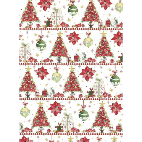 Rolo Papel Embrulho Natal Trad 200X70Cm