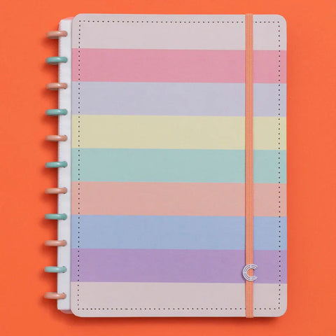 Caderno Inteligente A4 Arco-Íris Pastel
