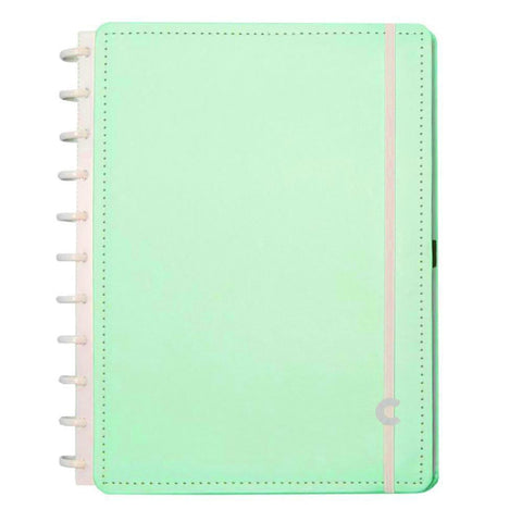 Caderno Grande Verde Pastel