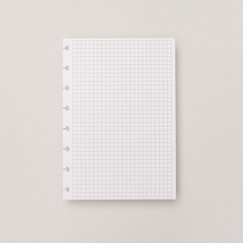 Folhas Caderno Inteligente A5 Quadriculadas 90g