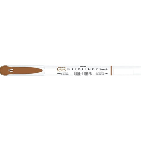 Marcador 2 Pontas Brush Pen Warm Castanho Zebra