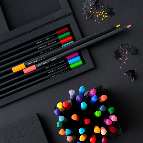 Lápis de Cor Black Edition 12 unidades Faber-Castell