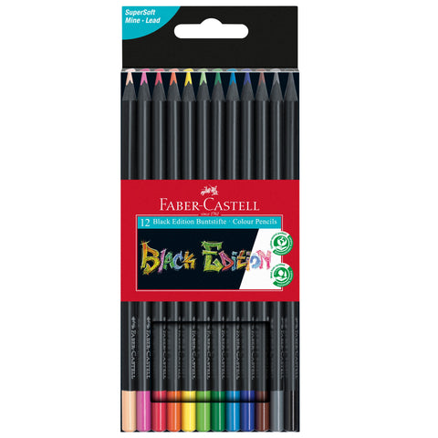 Lápis de Cor Black Edition 12 unidades Faber-Castell