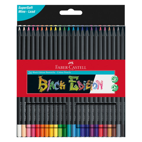 Lápis de Cor Black Edition 24 Unidades Faber-Castell