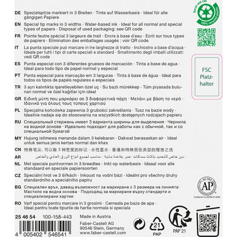 Sublinhador Textliner Tons Pastel 4 Unidades Faber-Castell
