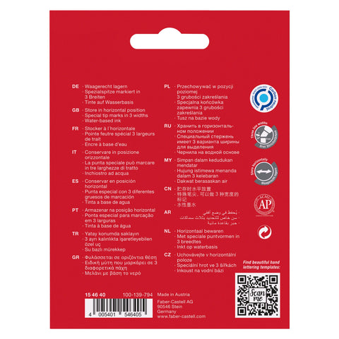 Sublinhador Textliner Metálico 4 Unidades Faber-Castell