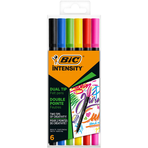 Marcadores de Colorir Dual Intensity 6 Unidades Bic