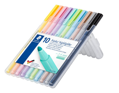 Marcadores Triplus Pastel&Vintage 10 unidades Staedtler