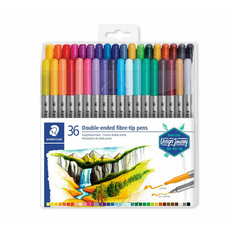 Marcadores de Colorir Ponta Dupla 36 Unidades Staedtler