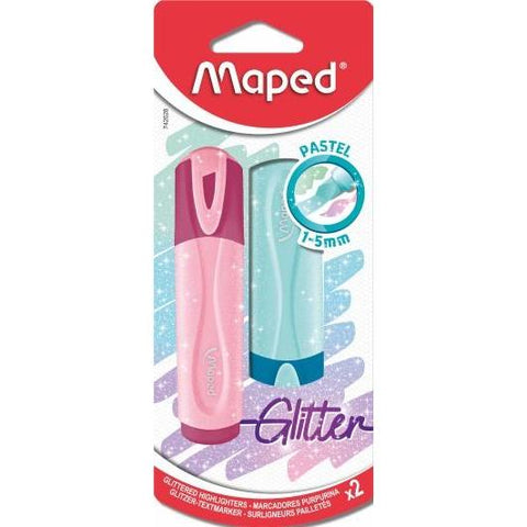 Sublinhador de Tinta Fluorescente Glitter (várias cores) Maped