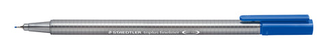 Marcador Triplus Fineliner Azul Pastel