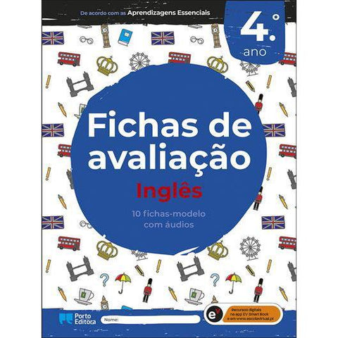 Fichas de Avaliação - Inglês - 4.º Ano