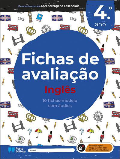 Fichas de Avaliação - Inglês - 4.º Ano