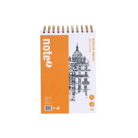 Bloco de Esboço A5 100 Folhas Note!