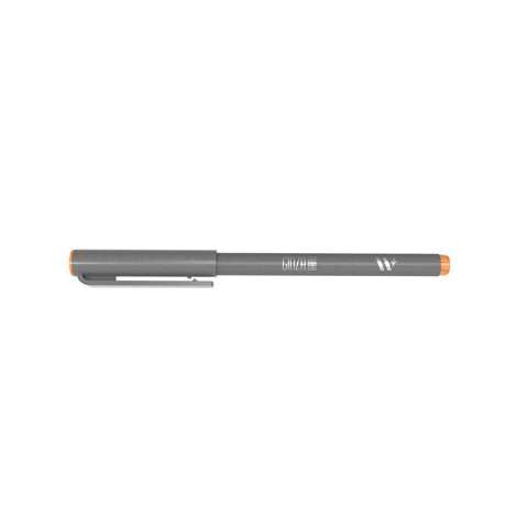 Marcador Ginza Nano Brush Pen Laranja Newpen