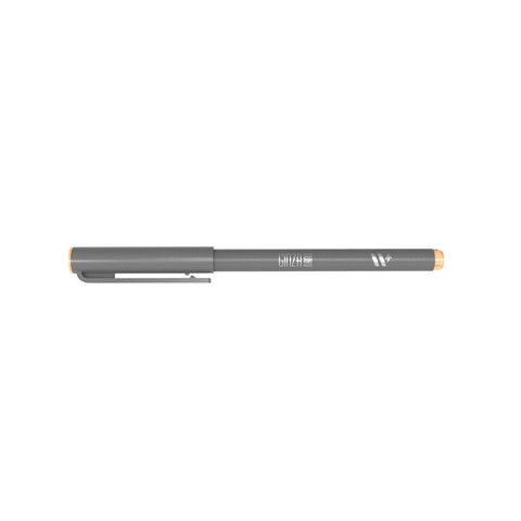 Marcador Ginza Nano Brush Pen Laranja Pastel