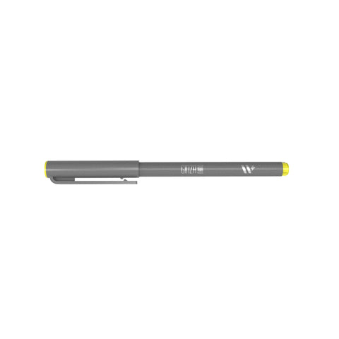 Marcador Ginza Nano Brush Pen Amarelo Newpen