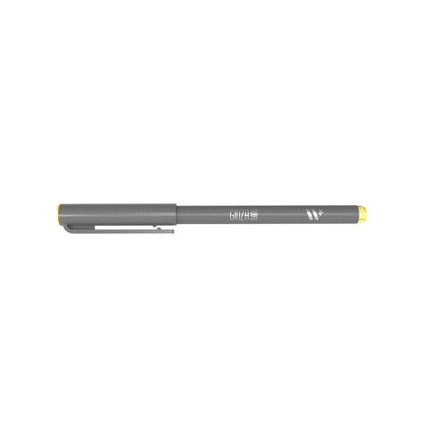 Marcador Ginza Nano Brush Pen Amarelo Pastel Newpen