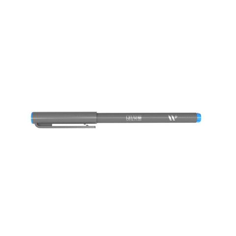 Marcador Ginza Nano Brush Pen Azul Eletric Newpen