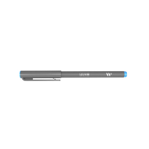 Marcador Ginza Nano Brush Pen Azul Ciano