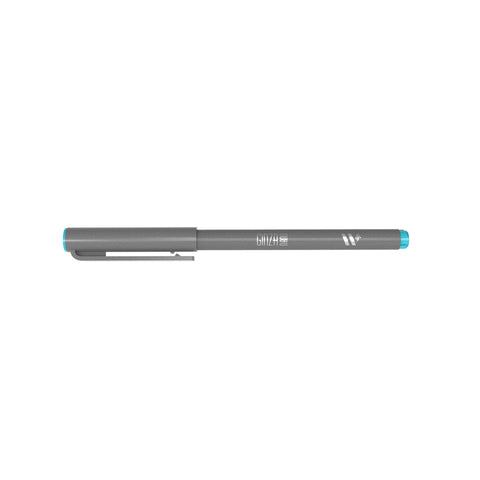 Marcador Ginza Nano Brush Pen Azul Gelo Newpen