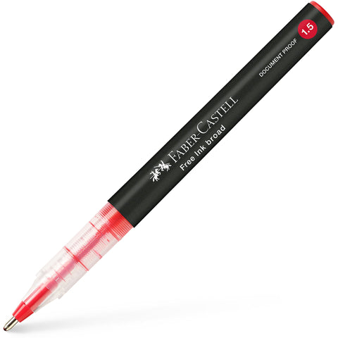Caneta Roller Free Ink 1.5 Vermelho Faber-Castell