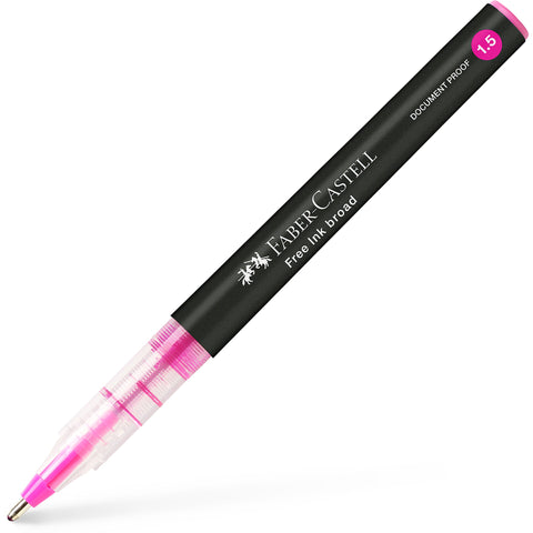Caneta Roller Free Ink 1.5 Rosa Faber-Castell