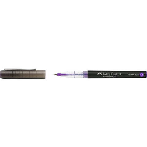 Caneta Roller Free Ink 1.5 Violeta Faber-Castell