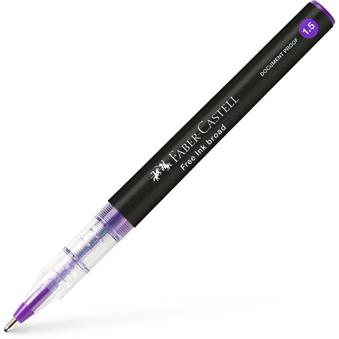Caneta Roller Free Ink 1.5 Violeta Faber-Castell