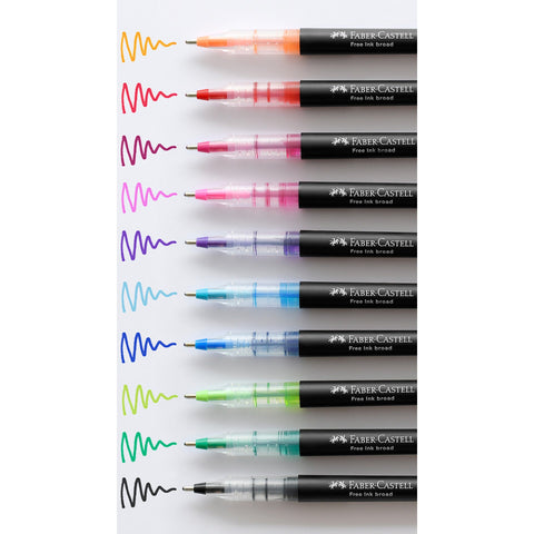 Caneta Roller Free Ink 1.5 Preto Faber-Castell