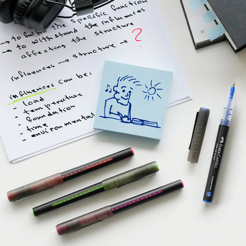 Caneta Roller Free Ink 1.5 Preto Faber-Castell