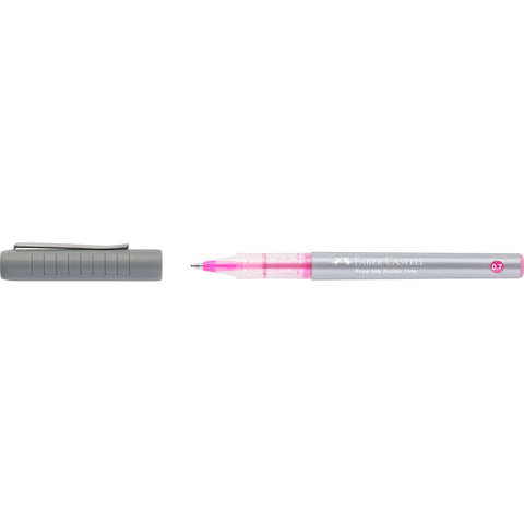 Caneta Roller Free Ink 0.7 Rosa Faber-Castell