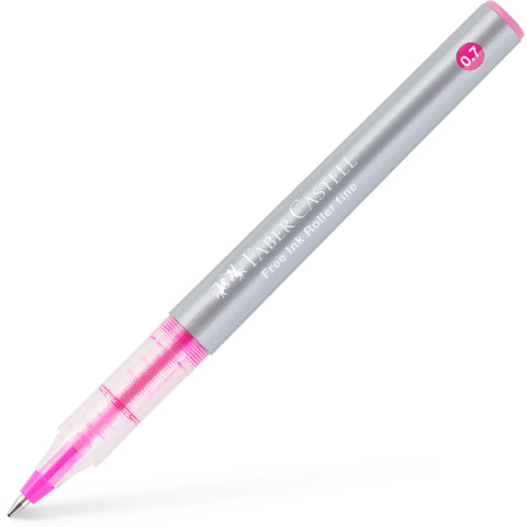 Caneta Roller Free Ink 0.7 Rosa Faber-Castell
