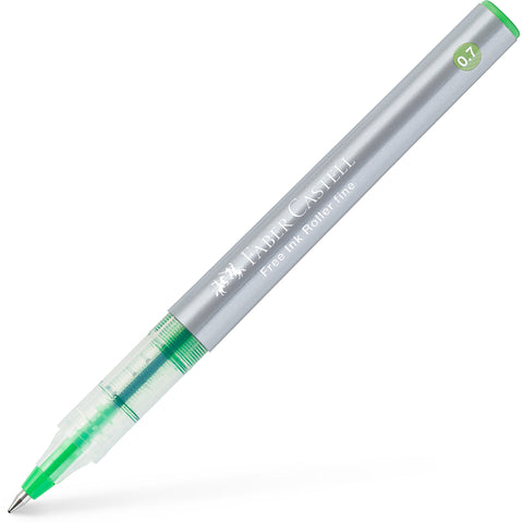 Caneta Roller Free Ink 0.7 Verde Claro Faber-Castell