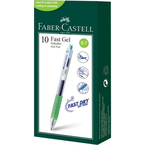 Caneta Roller Fast Gel 0.7 Verde Claro Faber-Castell