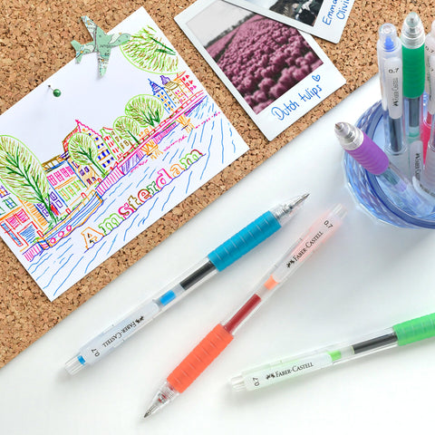 Caneta Roller Fast Gel 0.7 Violeta Faber-Castell