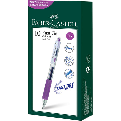 Caneta Roller Fast Gel 0.7 Violeta Faber-Castell