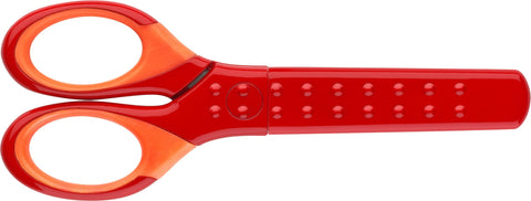 Tesoura Escolar com Proteção Vermelha Faber Castell