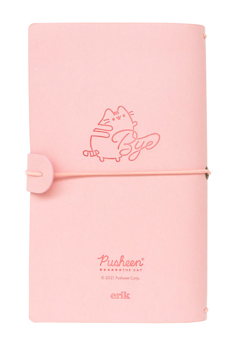 Caderno Capa Couro - Gato Pusheen