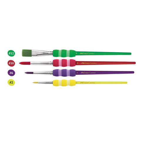 Pincéis Soft Touch Nº 2, 4, 10 e 12
