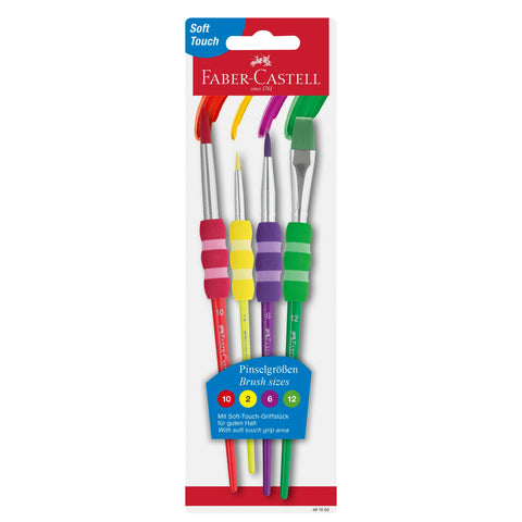 Pincéis Soft Touch Nº 2, 4, 10 e 12