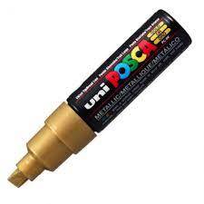 Marcador Posca Pc-8K Ouro