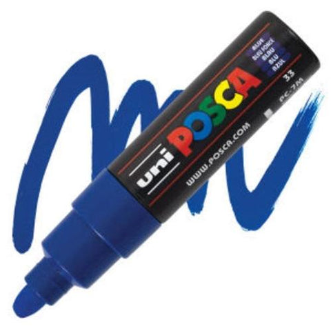 Marcador Posca Pc-7M Azul Uni